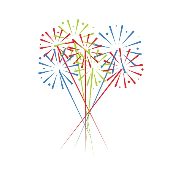 Festive fireworks — Stock Vector