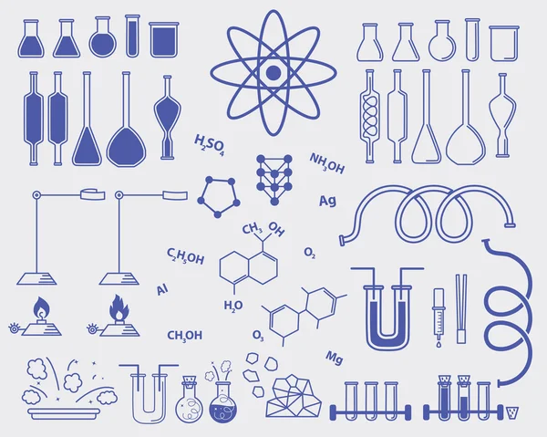 Sujets de chimie — Image vectorielle