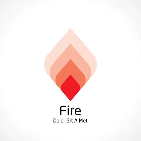 Icono de fuego — Vector de stock