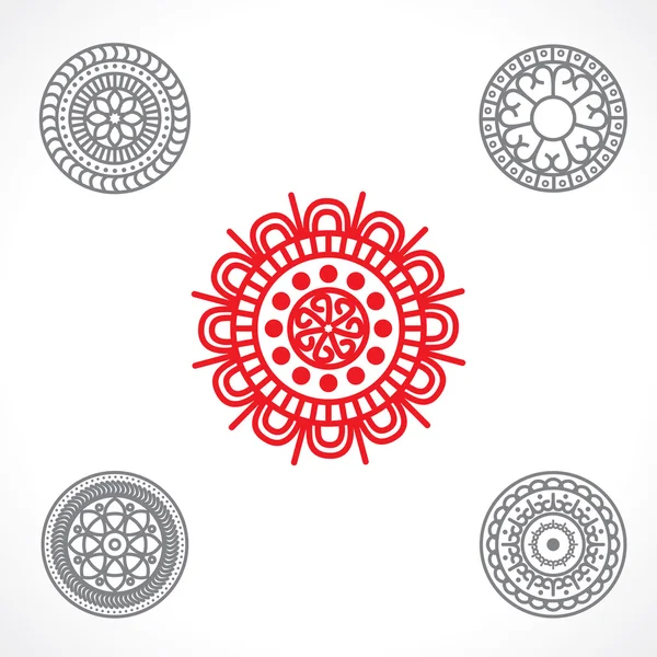 Ronde ornament — Stockvector