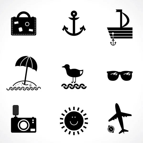 Travel icons — Stock Vector