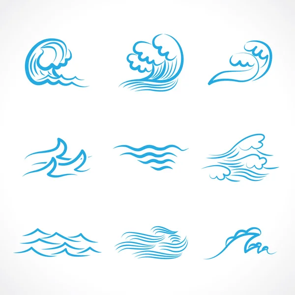 Splashes of water — Stock Vector