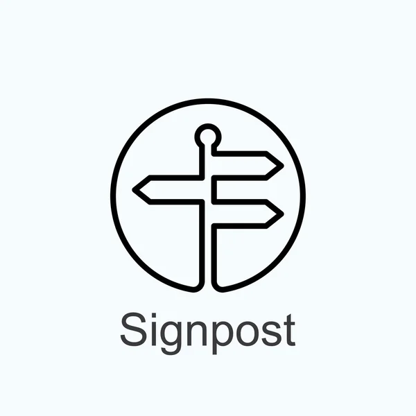 Signpost — Stock Vector