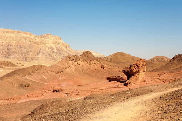 Zandsteen formulier Negev woestijn — Stockfoto