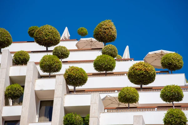 Building with trees — Stock Photo, Image