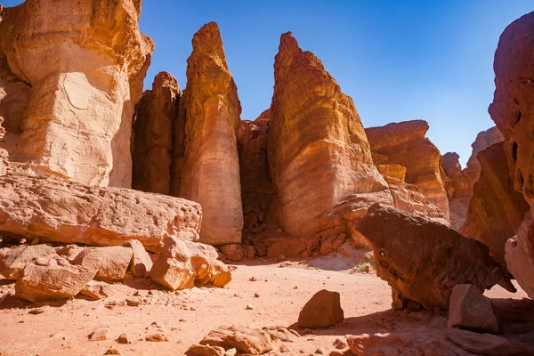 I pilastri delle Salomone nel deserto del Negev — Foto Stock