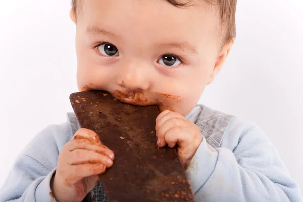 Een chocolade baby — Stockfoto