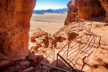 The Solomons Pillars in Timna Park, Israel clipart