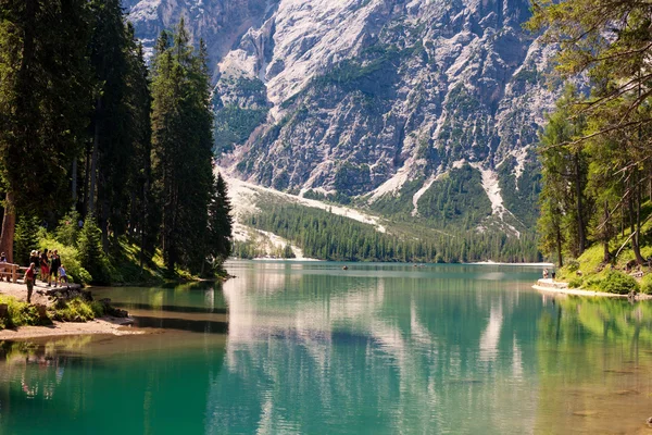 Jezero Braies — Stock fotografie