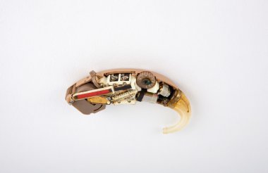 Kırık beyaz izole işitme