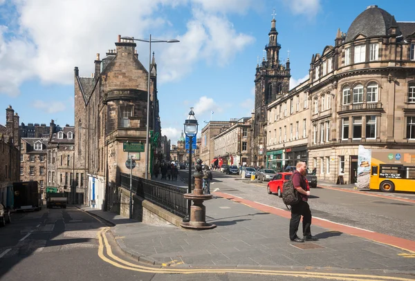 Edinburgh straat — Stockfoto
