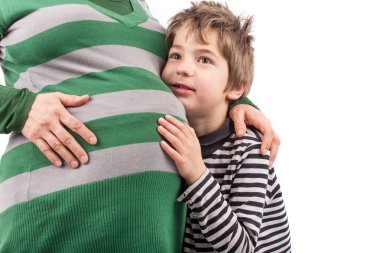 Hamile anne çocukla