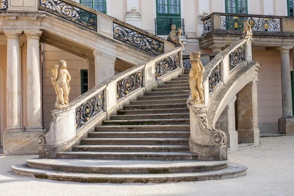 Esterhazy Burgtreppe und der Brunnen — Stockfoto