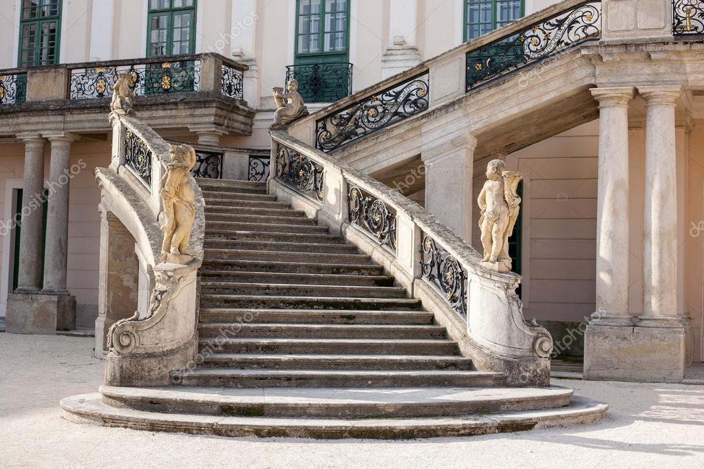 Esterhazy Castle Stairs to the palace Stock Photo by ©andras_csontos