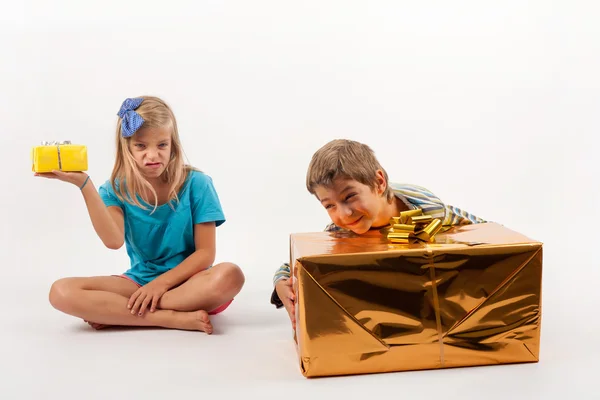 Happy and unhappy birthday — Stock Photo, Image