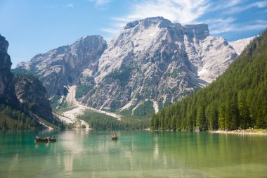 Lake Braies Dolomites içinde