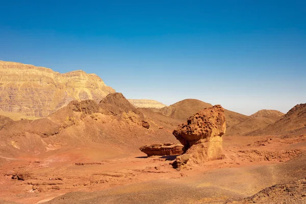 Champignon Moitié Formations Grès Dans Parc National Timna Près Eilat — Photo