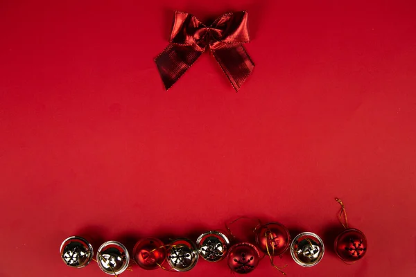텍스트 공간이 새해의 장식과 크리스마스 꽃받침 — 스톡 사진