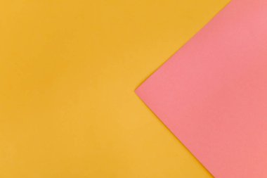 Soyut iki ton pembe ve sarı arka plan kağıt desenli, modern arkaplan tarzı