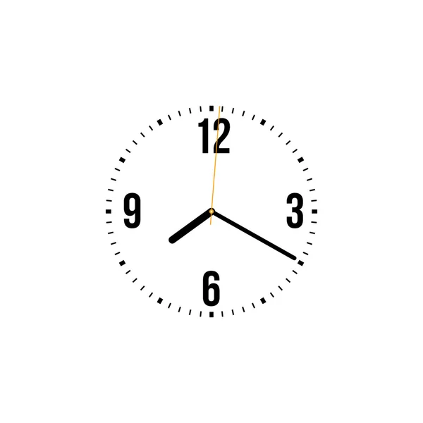 Vector clock illustration on a white background. — Stock Vector