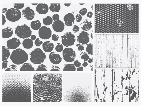 Conjunto de vectores de textura grunge . — Archivo Imágenes Vectoriales