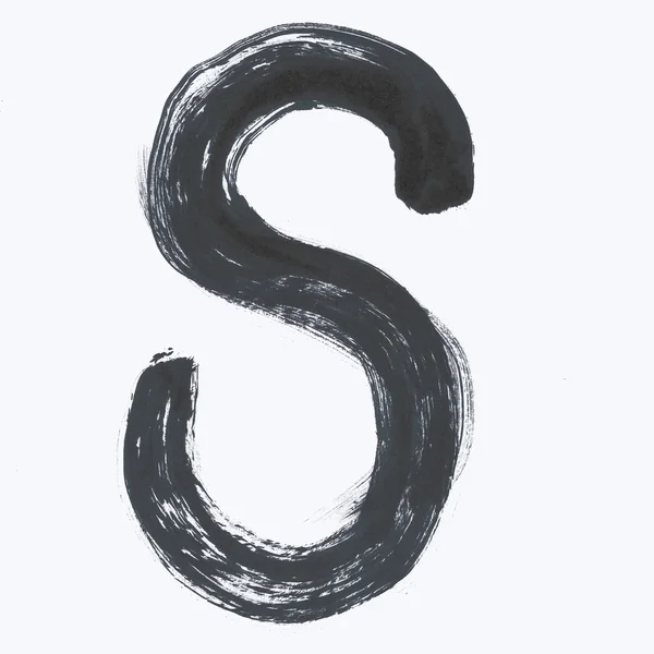 Capital letter S on a white background. — Stock Photo, Image