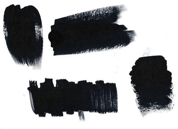 Set of grunge textured brush strokes. — Stock Photo, Image