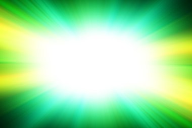 Parlak beyaz bir yeşil ve siyah arka plan üzerinde flaş.