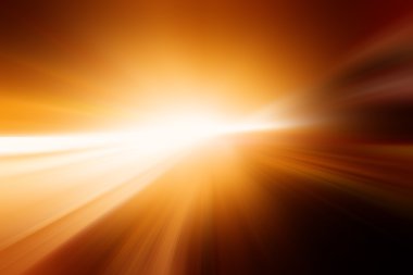 Parlak beyaz turuncu bir arka plan üzerinde flaş.