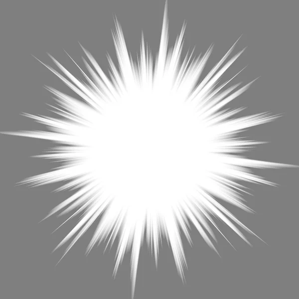 Bright white flash on a gray background. — Stock Photo, Image