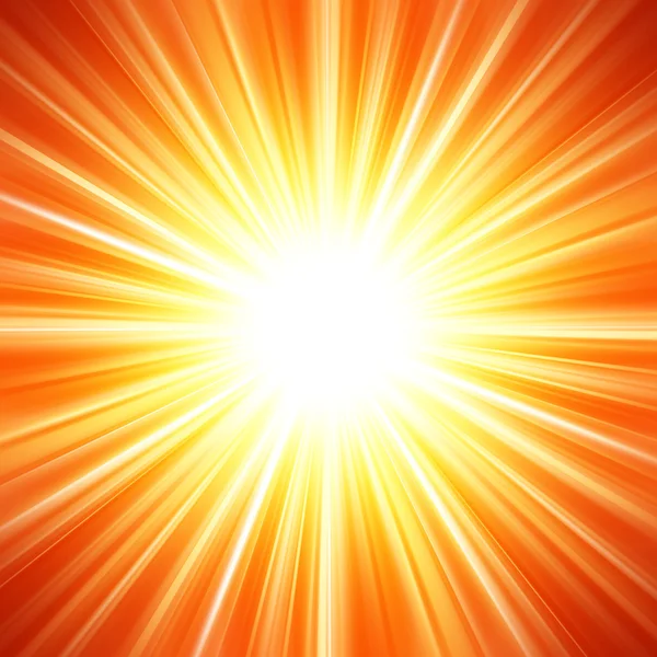 Bright white flash on a orange background. — Stock Photo, Image