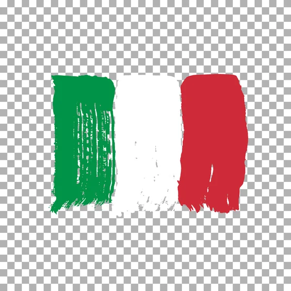 Flag of Italy on an empty background. — Stock Vector