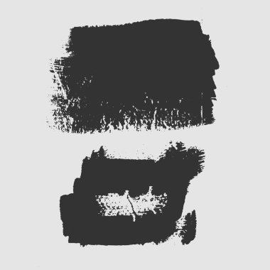 Beyaz arka plan siyah boya bir fırça ile sürülür..