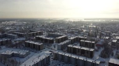 Volosovo şehri kış klibinde