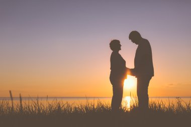 üst düzey iki ellerimi silhouettes