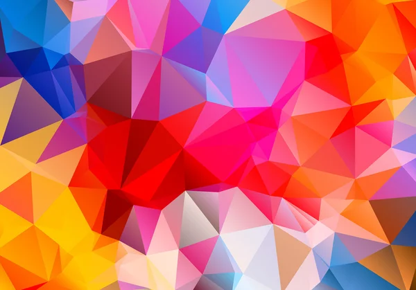 Vielfarbiges Hintergrundpolygon — Stockvektor