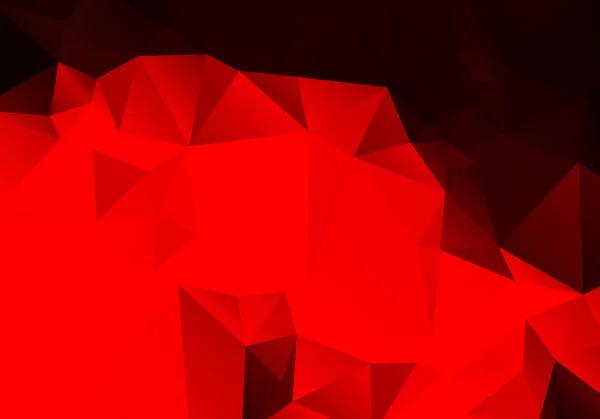 Světlé pozadí abstraktní červená mnohoúhelník — Stockový vektor