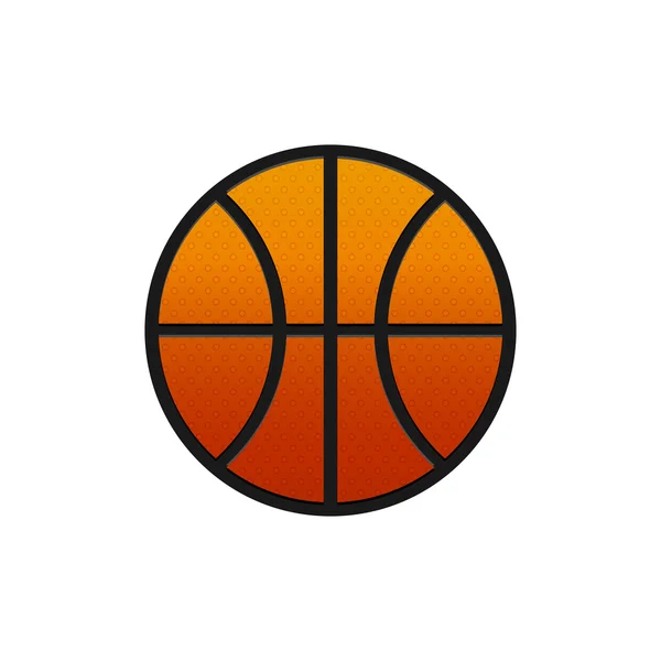 Icono de baloncesto plano — Archivo Imágenes Vectoriales