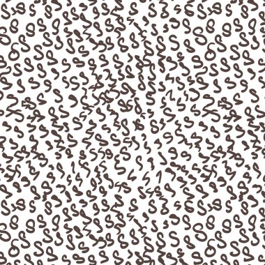 Dikişsiz desen kahverengi dalgalı çizgiler