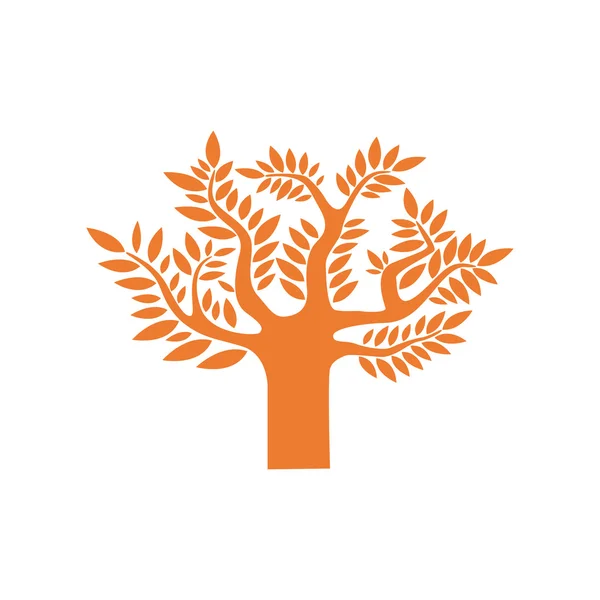 Orange träd — Stock vektor