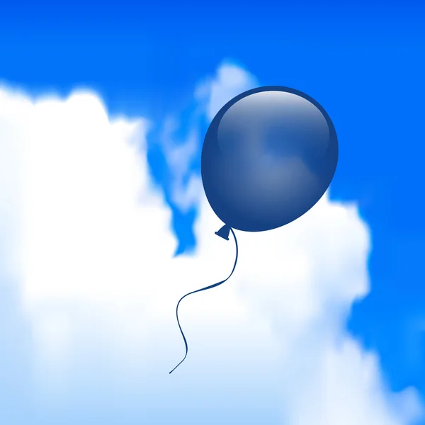 Gökyüzünde bir balon — Stok Vektör