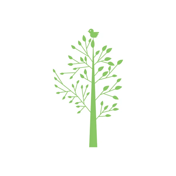 Vector groene boom — Stockvector