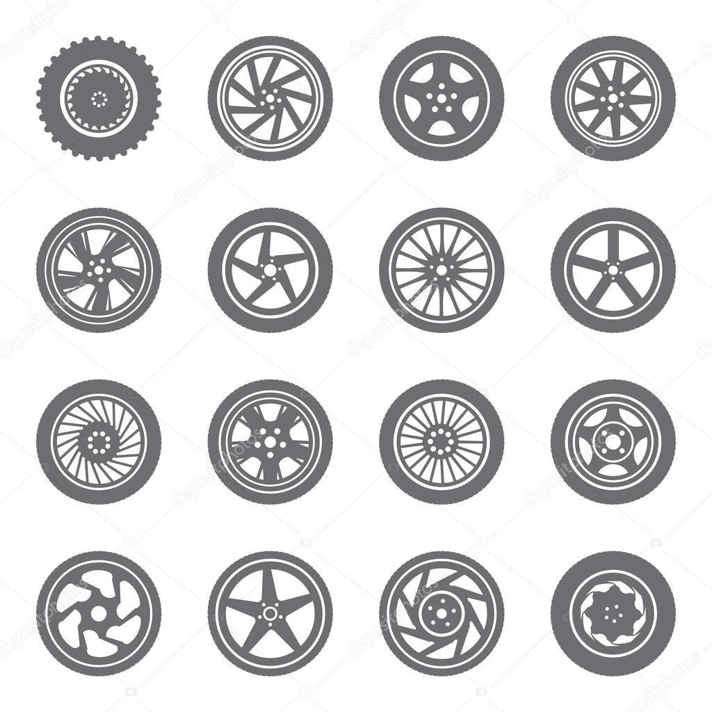 Set of wheel rims