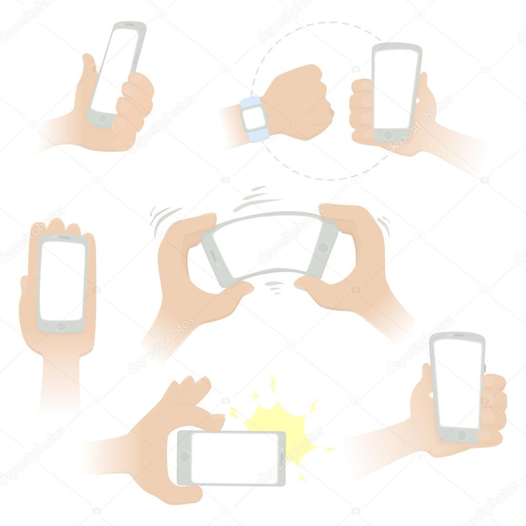 Hands with a smartphone