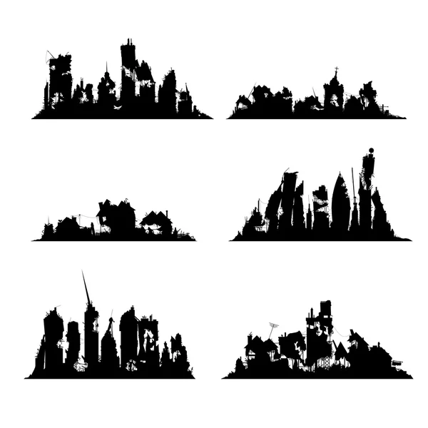 Siluetleri şehirleri yok