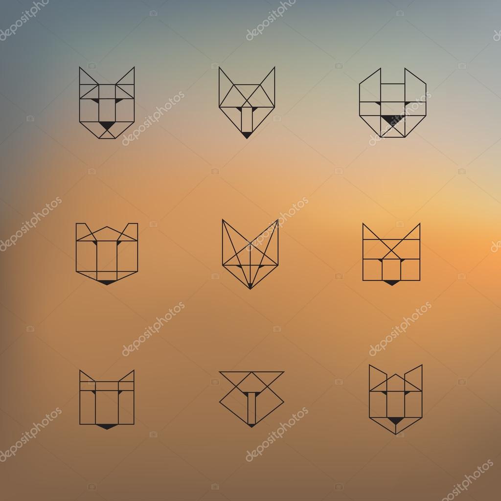 Geometric animals Stock Vector Image by ©PavelTalashov #67885439
