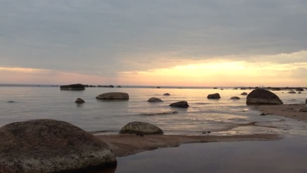 Morning at the Baltic sea — Stock Video