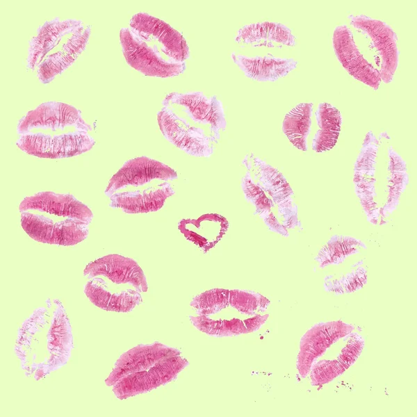 Lápiz labial beso forma — Vector de stock