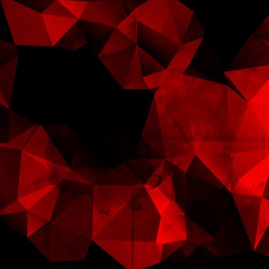 Kırmızı poligon antika arka plan