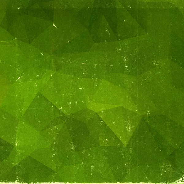 Yeşil poligonal vintage eski arka plan — Stok fotoğraf